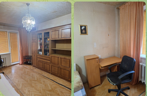 Продам 2 квартиру Киевский исполком Донецк