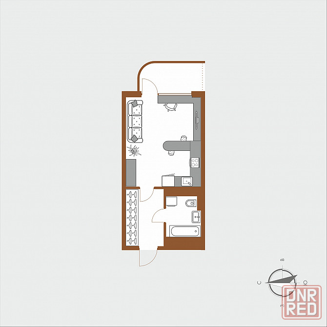 Продам студию в Авторском доме «Мари», клубный бизнес-класс (Мариуполь, Левобережье) Мариуполь - изображение 8