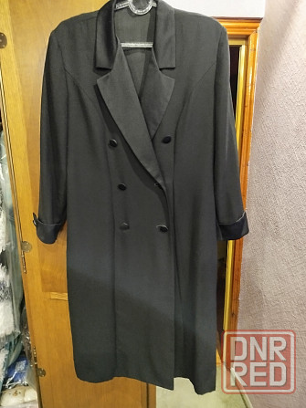 Платье чёрное с отделкой атласной Донецк - изображение 1