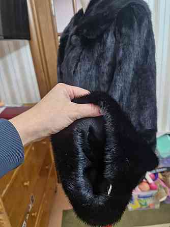 р.54-56 Норка автоледи с капюшоном черная Макеевка
