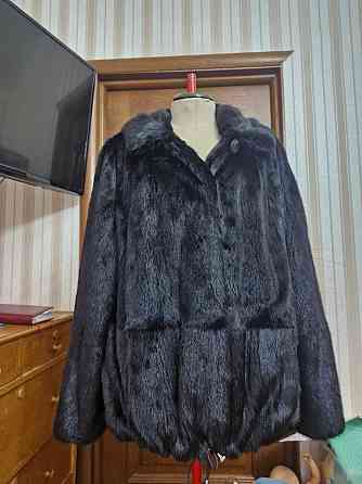 р.54-56 Норка автоледи с капюшоном черная Макеевка