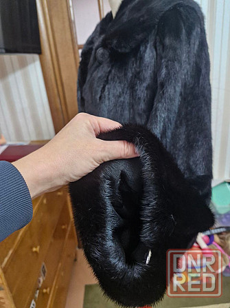 р.54-56 Норка автоледи с капюшоном черная Макеевка - изображение 5