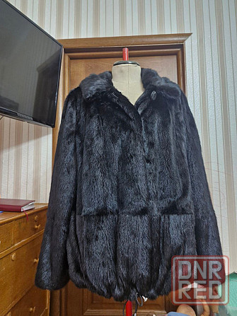 р.54-56 Норка автоледи с капюшоном черная Макеевка - изображение 2