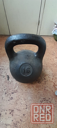Гиря 16 кг,цена 1000 рублей. Донецк - изображение 4