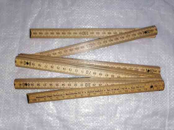 Линейка деревянная , складная 2 м. terhurne (Germany) Стаханов