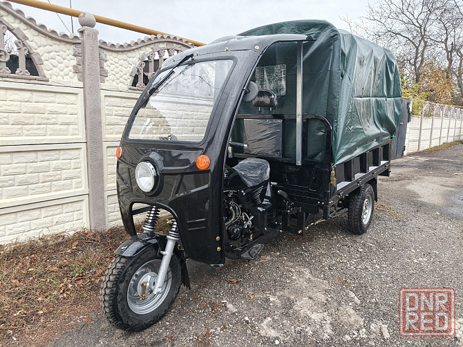 Трицикл грузовой Аякс 250 куб.см, водян.охл, кузов 2м. + кабина + тент куова+ дуги Макеевка - изображение 2