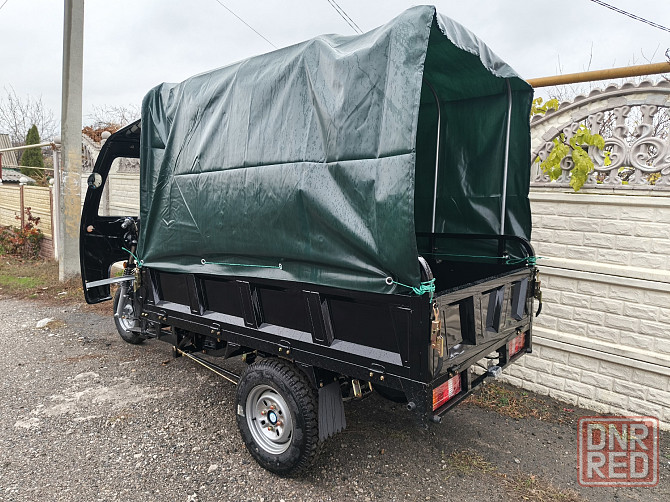 Трицикл грузовой Аякс 250 куб.см, водян.охл, кузов 2м. + кабина + тент куова+ дуги Макеевка - изображение 6