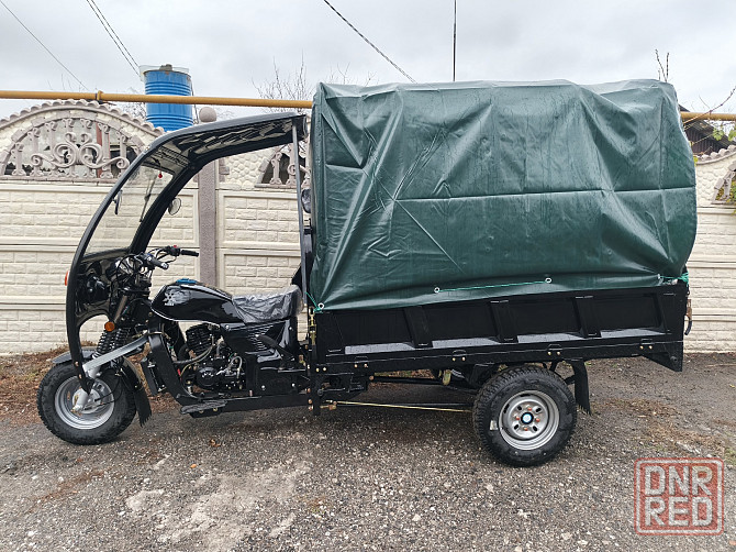 Трицикл грузовой Аякс 250 куб.см, водян.охл, кузов 2м. + кабина + тент куова+ дуги Макеевка - изображение 5