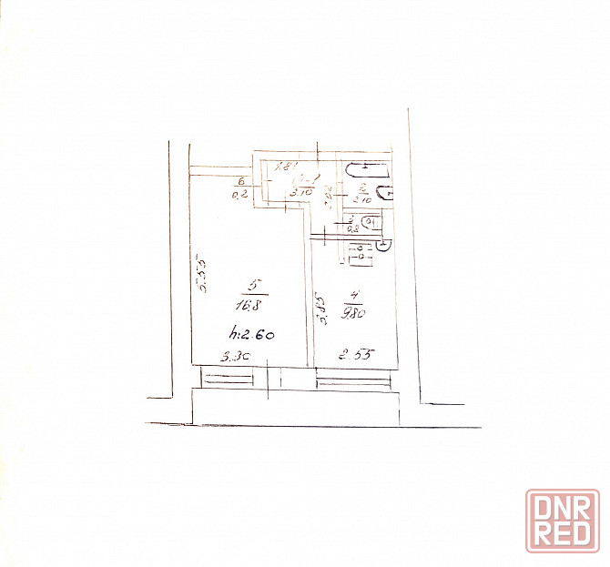 Продам 1 комн.кв., 3/9 эт., 35 кв.м. - Торез, центр Торез - изображение 9