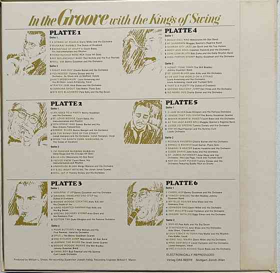 BOX 6LP.Джаз "In The Groove"-"With The Kings Of Swing" Донецк