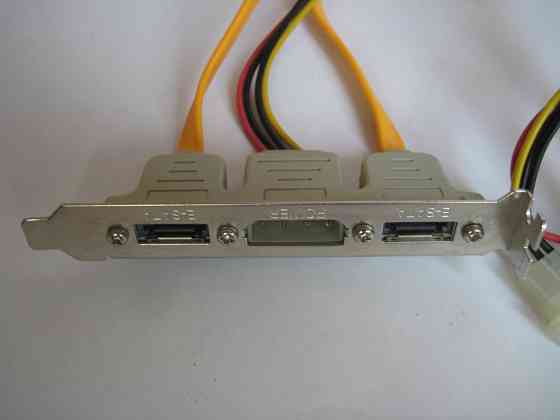 Планка в корпус компьютера 2 порта eSATA + Molex (2xSATA+Molex внутри) Донецк
