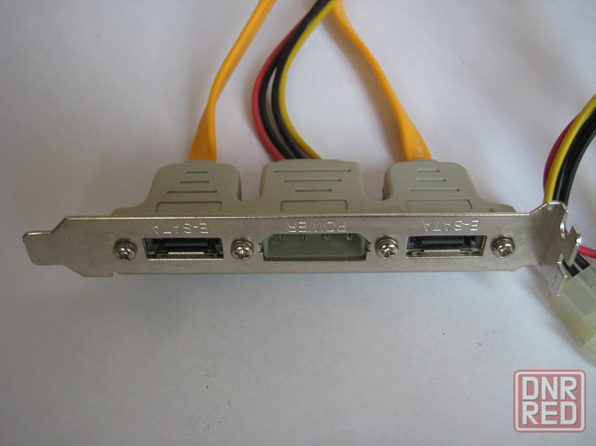 Планка в корпус компьютера 2 порта eSATA + Molex (2xSATA+Molex внутри) Донецк - изображение 3