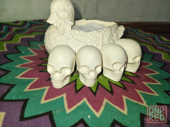 Гипсовые уточки и черепки на заказ Макеевка - изображение 1