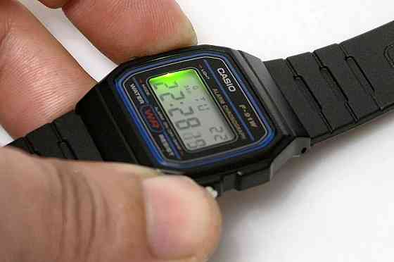 Часы Casio F-91W-1 Illuminator, наручные, электронные, цифровые, оригинал Донецк