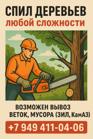 Спил деревьев любой сложности Макеевка