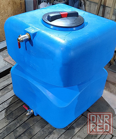 Бак для воды 500 л 78х78х90см с установленными врезками Макеевка - изображение 1