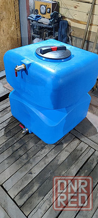 Бак для воды 500 л 78х78х90см с установленными врезками Макеевка - изображение 2