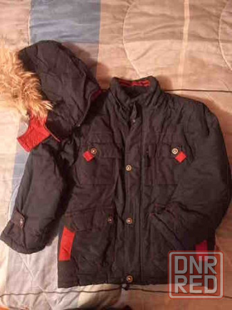 Куртка мальчуковая зимняя,нат.мех р-р 122 Донецк - изображение 1
