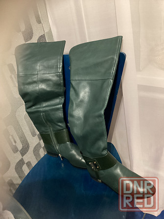 Ботфорты натуральная кожа р 37 Макеевка - изображение 1