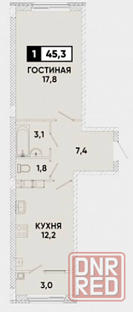 Продам 1к квартиру Мариуполь - изображение 12