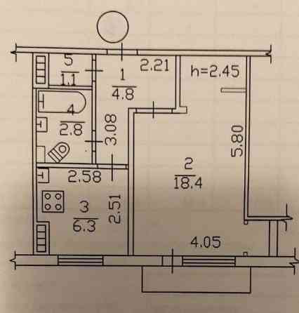 Продаю 1-комнатную квартиру в Киевском районе, ул. Собинова Донецк