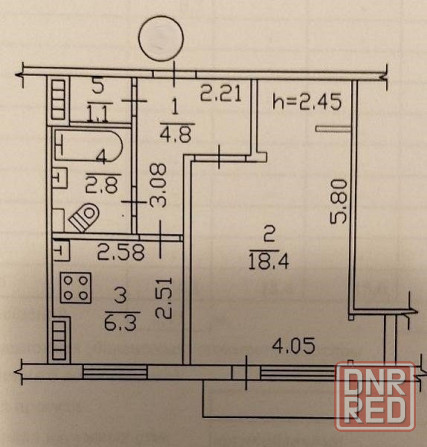 Продаю 1-комнатную квартиру в Киевском районе, ул. Собинова Донецк - изображение 1