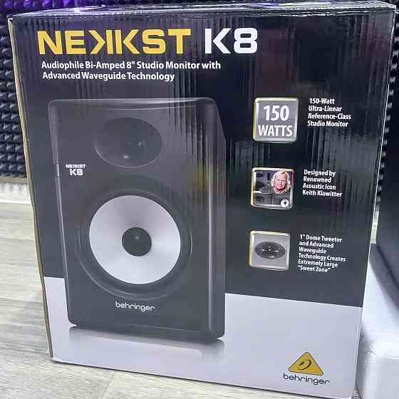 Студийный монитор BEHRINGER NEKKST K8, 8 дюймов, колонки, акустика Донецк