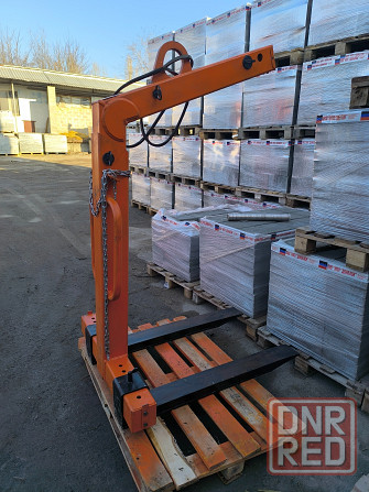 Захват кран вилочный грузоподъемный для кму манипулятор поддоны плитка фэм тротуарная шлакоблок Донецк - изображение 1