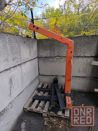 Захват кран вилочный грузоподъемный для кму манипулятор поддоны плитка фэм тротуарная шлакоблок Донецк - изображение 2