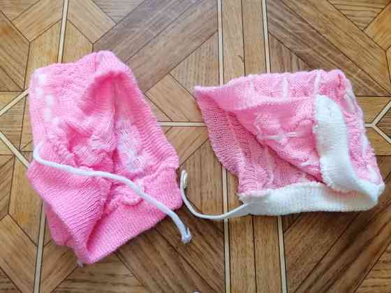 Продам шапочки шапки для новорожденной девочки Донецк