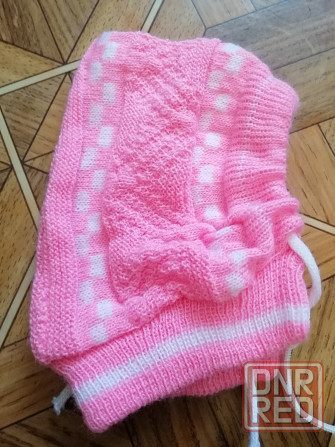 Продам шапочки шапки для новорожденной девочки Донецк - изображение 5