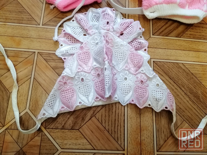 Продам шапочки шапки для новорожденной девочки Донецк - изображение 7