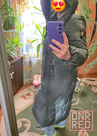 Куртка женская зимняя в сером и чёрном цветах Донецк - изображение 1