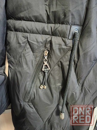 Куртка женская зимняя в сером и чёрном цветах Донецк - изображение 8