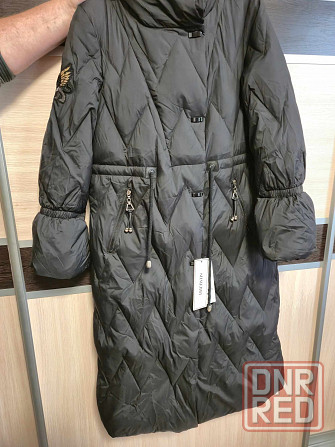 Куртка женская зимняя в сером и чёрном цветах Донецк - изображение 6