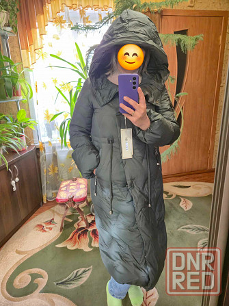 Куртка женская зимняя в сером и чёрном цветах Донецк - изображение 3