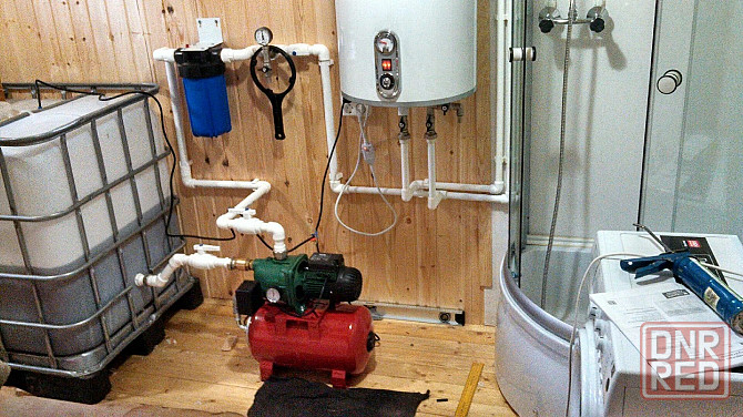 Установка насосных водяных автоматиских станций , выполнение сантехнических работ любой сложности. Макеевка - изображение 7