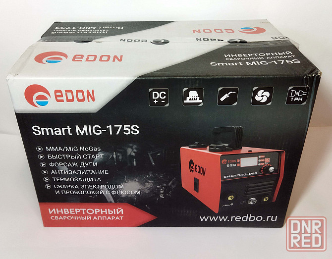 Сварочный полуавтомат инверторный Edon Smart MIG-175S (безгазовый) Донецк - изображение 1