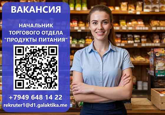 Начальник торгового отдела "Продукты питания" Макеевка