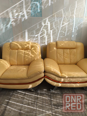 Продам, два кожаных кресла. Макеевка - изображение 1