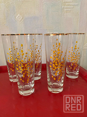 Стаканы высокие Мимоза (новые) Донецк - изображение 1