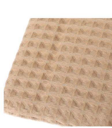 Полотенце банное вафельное бежевое, размер 1,45см*0,85см (новое) Донецк