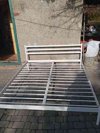 Кровать металлическая двуспальная с матрасом Донецк