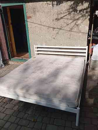 Кровать металлическая двуспальная с матрасом Донецк