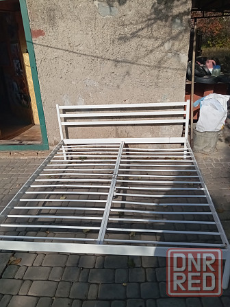 Кровать металлическая двуспальная с матрасом Донецк - изображение 2