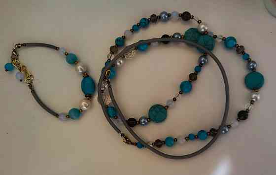 Бусы и браслет из бирюзы Донецк