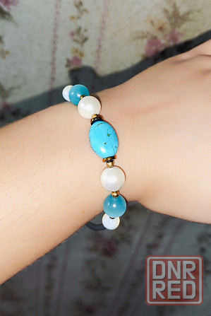 Бусы и браслет из бирюзы Донецк - изображение 3