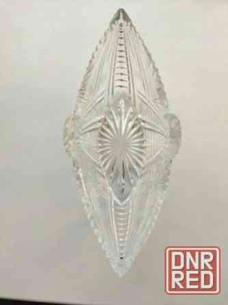 Хрустальная салатница (конфетница) ссср ладья Донецк