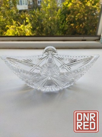 Хрустальная салатница (конфетница) ссср ладья Донецк - изображение 5