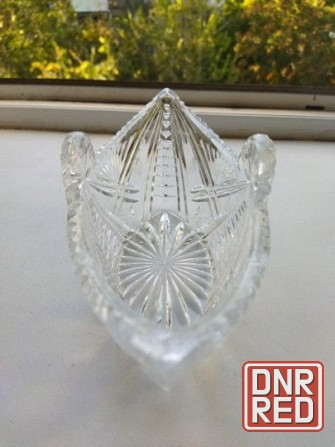 Хрустальная салатница (конфетница) ссср ладья Донецк - изображение 3